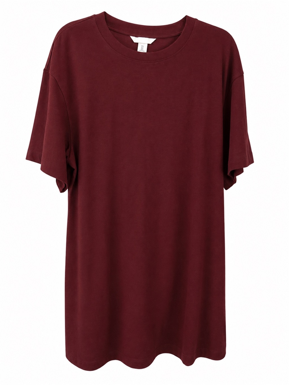 NWT H&M Women's Midi Tshirt Dress - Burgundy